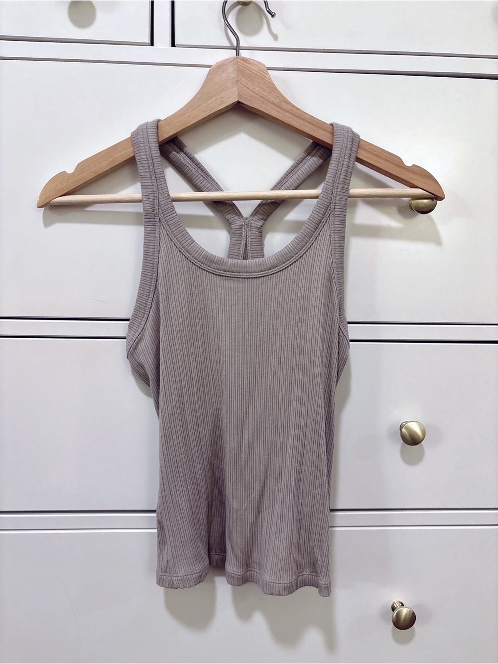 Lululemon Ebb to Street Tank Top (Taupe, size 2)